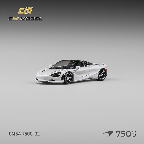 *** PRÉ-ORDER *** McLaren 750S Spider 1:64 CM Model Branco