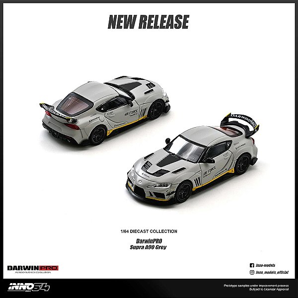 *** PRÉ-ORDER *** Toyota Supra A90 DarwinPRO 1:64 INNO64 Cinza
