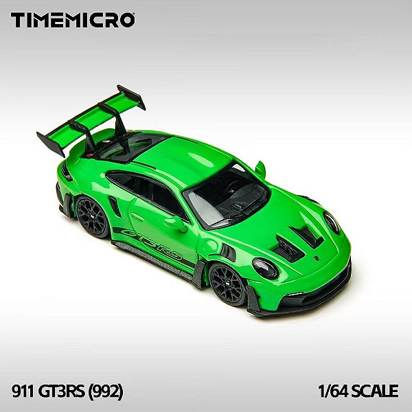 *** PRÉ-VENDA *** Porsche 911 (992) GT3 RS 1:64 TimeMicro Verde PV12943