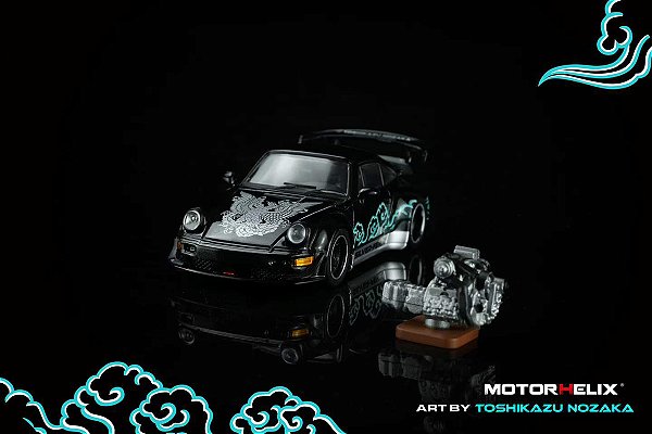 *** PRÉ-ORDER *** Porsche RWB 964 Silver Fenix Toshikazu Nozaka 1:64 MOTORHELIX