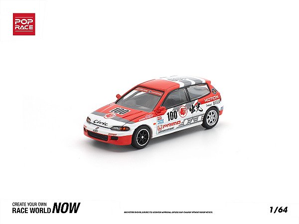 *** PRÉ-ORDER *** Honda Civic (EG6) Idemitsu Motion Infinite 1:64 POP RACE
