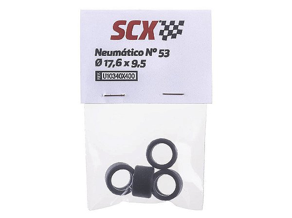Jogo de Pneus de Borracha Nº53 sclik 04 unidades 1:32 SCX