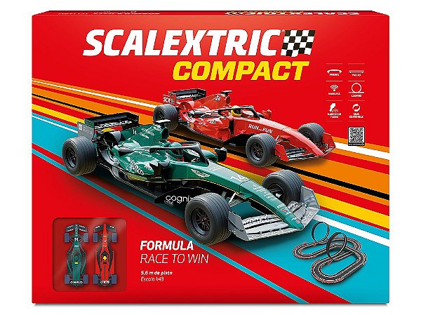 Autorama Formula Race to Win 5,6? metros com 02 carros 1:43 SCX