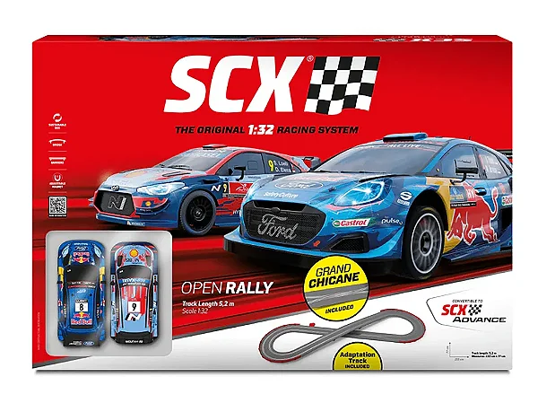 Autorama Open Rally Classic 5,2 metros com 02 carros 1:32 SCX