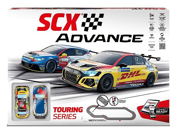 Autorama Digital Touring Series 6,1 metros com 02 carros 1:32 SCX