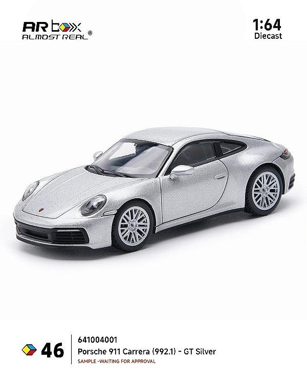 Porsche 911 Carrera GT (992.1) 1:64 ARbox Prata