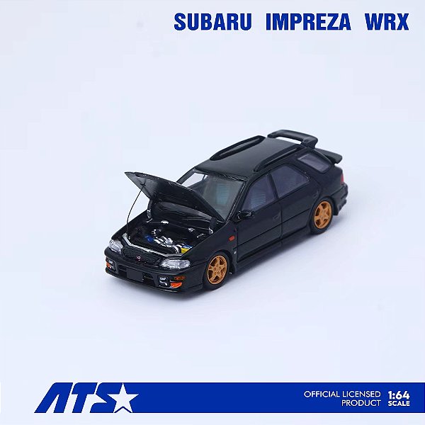 *** PRÉ-ORDER *** Subaru IMPREZA WRX 1:64 ATS Models Preto