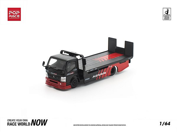 *** PRÉ-ORDER *** Pandem Fuso 300 Flatbed Transporter ADVAN 1:64 POP RACE