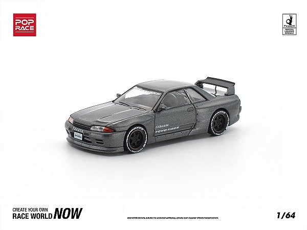 *** PRÉ-ORDER *** Pandem R32 GUN METAL 1:64 POP RACE