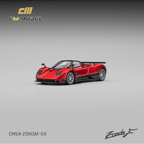 *** PRÉ-ORDER *** Pagani Zonda F 1:64 CM Model Vermelho Dubai