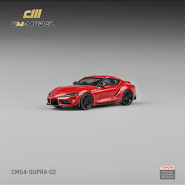 *** PRÉ-ORDER *** Toyota GR Supra 1:64 CM Model Vermelho