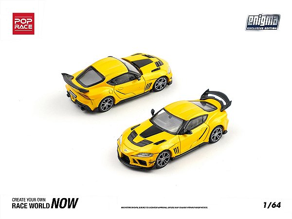 *** PRÉ-ORDER *** Darwin PRO 66G WBK Supra A90 Nitro ENIGMA 1:64 POP RACE Amarelo