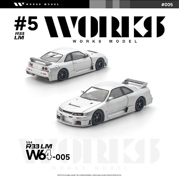 *** PRÉ-ORDER *** R33 LM 1:64 Works Model Prata