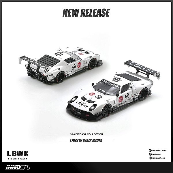 *** PRÉ-ORDER *** LB-Silhouette WORKS Miura GT 1:64 INNO64