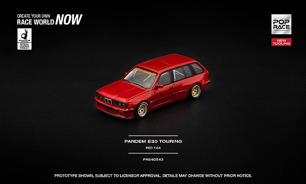 *** PRÉ-ORDER *** Pandem E30 Touring 1:64 POP RACE Vermelho
