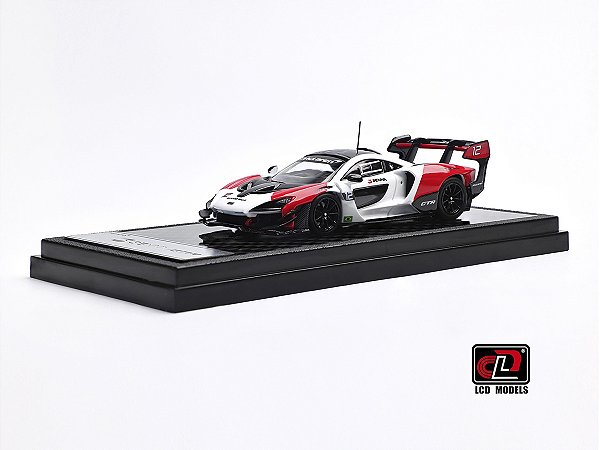 *** PRÉ-VENDA *** McLaren Senna GTR 1:64 LCD Models Branco / Vermelho