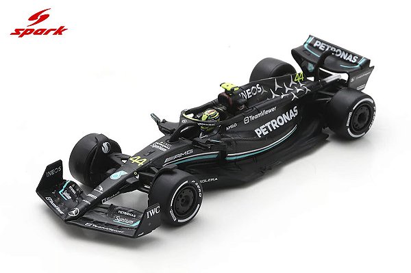 *** PRÉ-VENDA *** Fórmula 1 Mercedes AMG Petronas W14 Lewis Hamilton 2023 1:64 Spark PV023