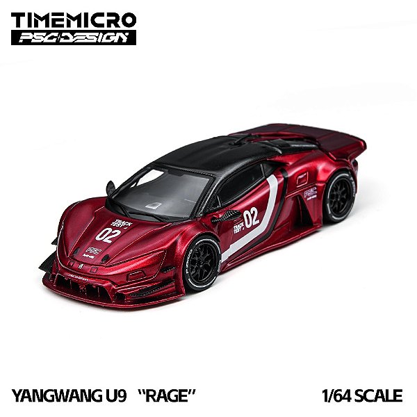 *** PRÉ-ORDER *** Yangwang U9 "Rage" Corsa Red Limited Edition 1:64 TimeMicro