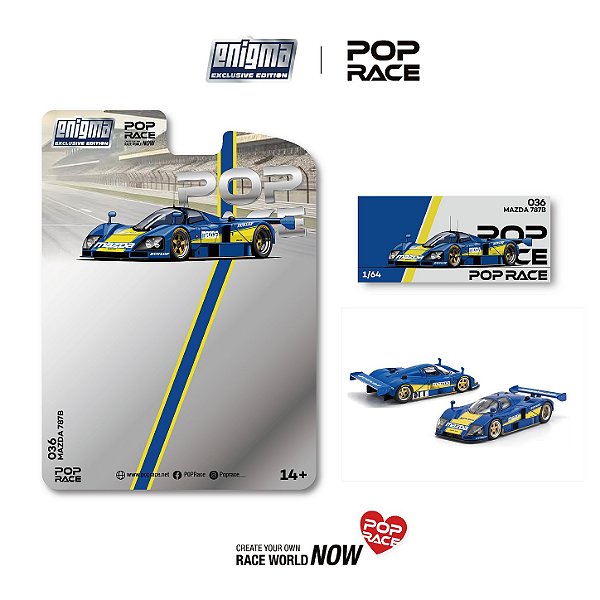 *** PRÉ-ORDER *** Mazda 787B Racing ENIGMA 1:64 POP RACE