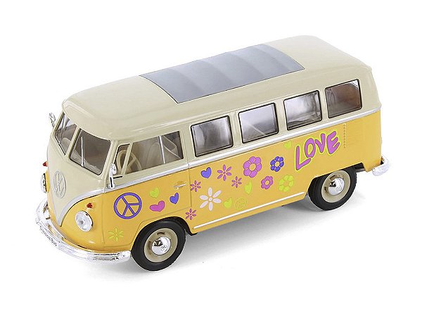 Volkswagen Kombi T1 Bus 1963 1:24 Welly Amarelo