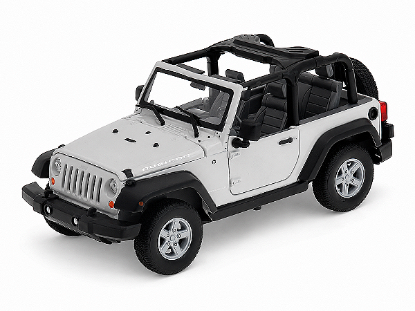Jeep Wrangler Rubicon Conversível 2007 1:24 Welly Branco