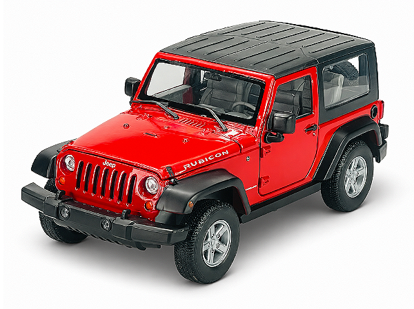 Jeep Wrangler Rubicon SoftTop 2007 1:24 Welly Vermelho