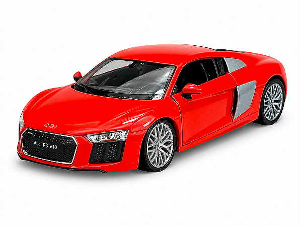 Audi R8 V10 2016 1:24 Welly Vermelho