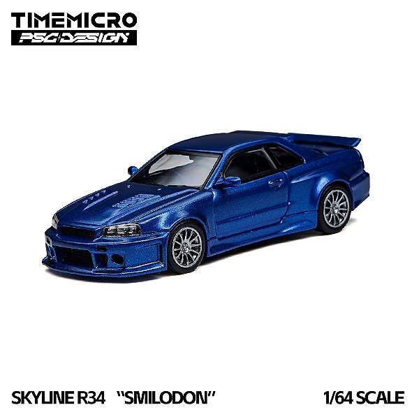 *** PRÉ-ORDER *** R34 Smilodon PSC Design 1:64 TimeMicro Azul