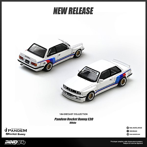 *** PRÉ-ORDER *** Pandem ROCKET BUNNY E30 1:64 INNO64 Branco