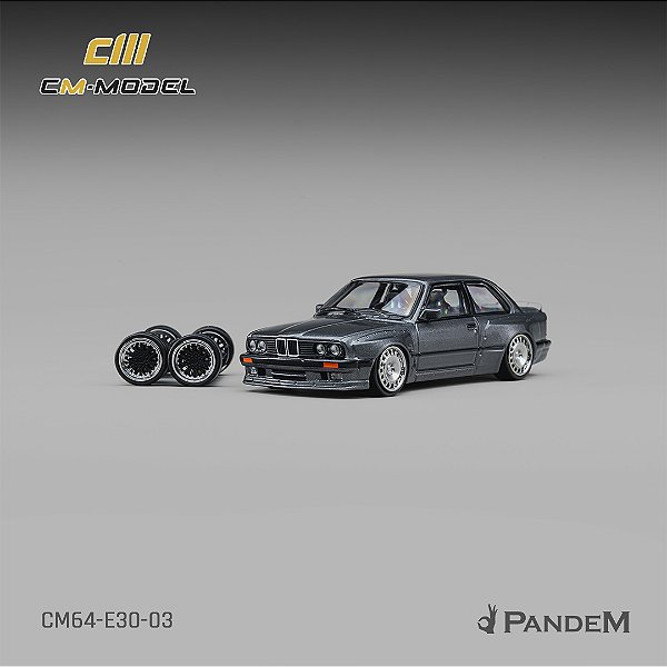 *** PRÉ-ORDER *** Pandem M3E30 Metallic GunMetal Gray 1:64 CM Model