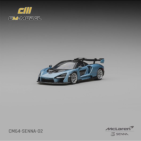 *** PRÉ-ORDER *** McLaren Senna 1:64 CM Model Azul
