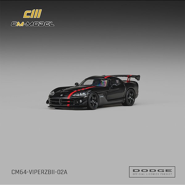 *** PRÉ-ORDER *** Dodge Viper ACR(ZBII) 1:64 CM Model Preto