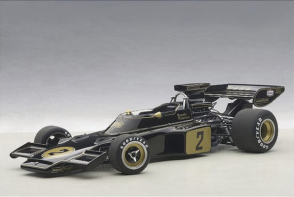 *** PRÉ-VENDA *** Lotus 72E 1973 Ronnie Peterson #2 1:18 Autoart Preto PV018