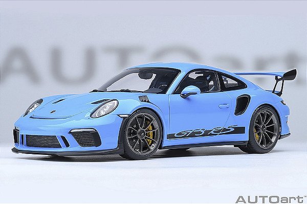 *** PRÉ-VENDA *** Porsche 911 (991.2) GT3 RS 1:18 Autoart Azul PV018