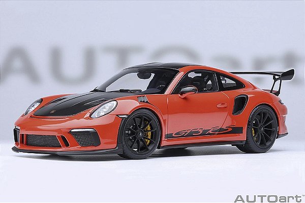 *** PRÉ-VENDA *** Porsche 911 (991.2) GT3 RS Weissach Package 1:18 Autoart Laranja