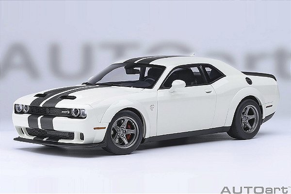 *** PRÉ-VENDA *** Dodge Challenger SRT Super Stock 2023 1:18 Autoart Branco