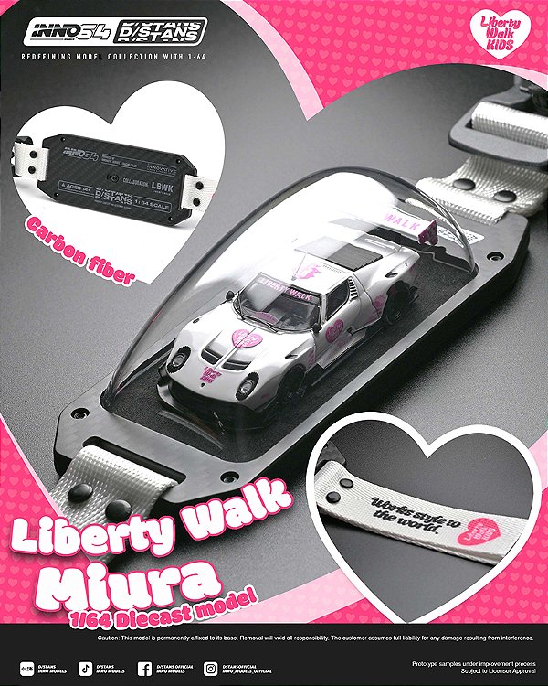 *** PRÉ-ORDER *** LB-Silhouette WORKS Miura GT Liberty Walk 1:64 INNO64 QTD2