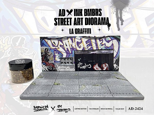 *** PRÉ-ORDER *** Street Art Diorama LA GRAFFITI 1:64 American Diorama QTD3