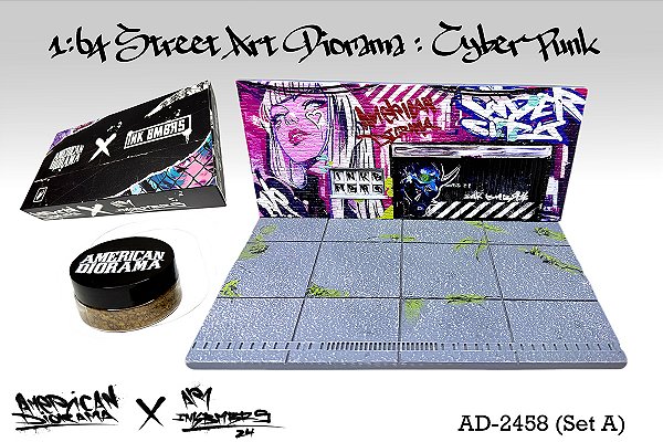 *** PRÉ-ORDER *** Street Art Diorama CYBER PUNK A INK BMBRS 1:64 American Diorama QTD3