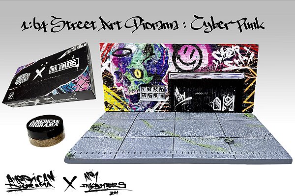 *** PRÉ-ORDER *** Street Art Diorama CYBER PUNK B INK BMBRS 1:64 American Diorama QTD3