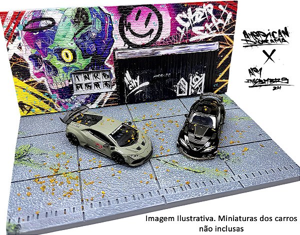 *** PRÉ-ORDER *** Street Art Diorama CYBER PUNK B INK BMBRS 1:64 American Diorama QTD3