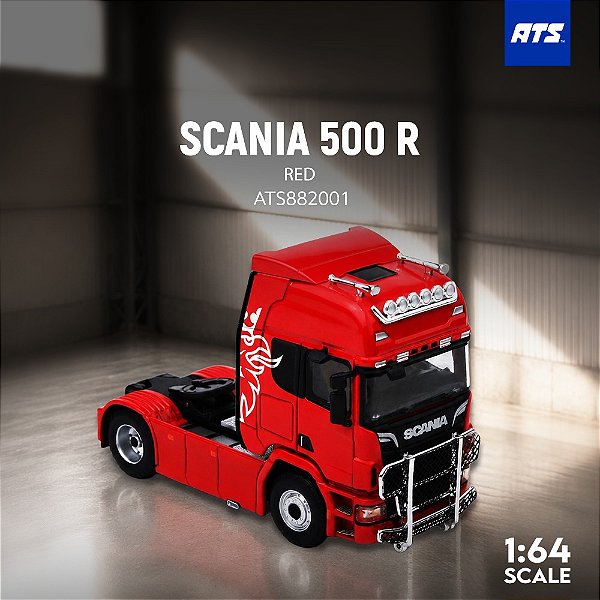 *** PRÉ-ORDER *** Scania 500R 1:64 ATS Models Vermelho QTD2