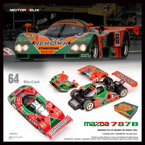 Mazda 787 Renown1:64 MOTORHELIX HEC 2026