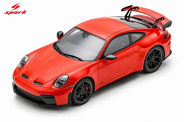 *** PRÉ-ORDER *** Porsche 911 GT3 (992.2) 1:18 Spark Laranja