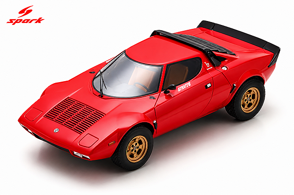 *** PRÉ-ORDER *** Lancia Stratos Street Car 1:18 Spark Vermelho
