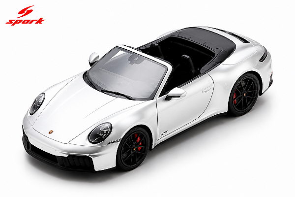 *** PRÉ-ORDER *** Porsche 911 Carrera 4 GTS Cabriolet (992.2) 1:18 Spark Cinza