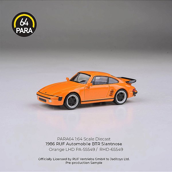 *** PRÉ-ORDER *** 1986 RUF BTR 1:64 PARA64 Laranja QTD3