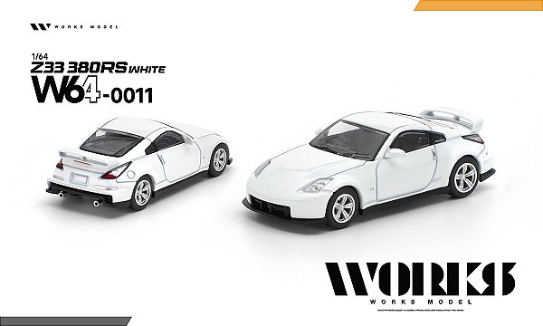 *** PRÉ-ORDER *** Z33 380RS 1:64 Works Model Branco QTD3