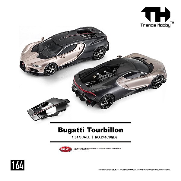 *** PRÉ-ORDER *** Bugatti Tourbillon 1:64 Trends Hobby QTD3