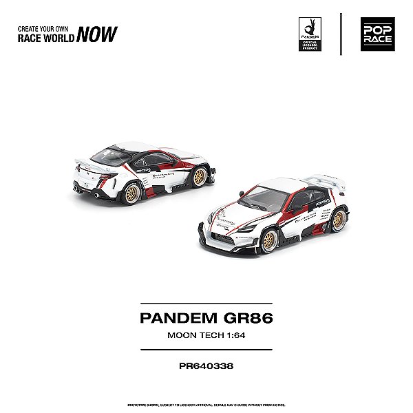 *** PRÉ-ORDER *** Pandem GR 86 MOONTECH 1:64 POP RACE QTD3